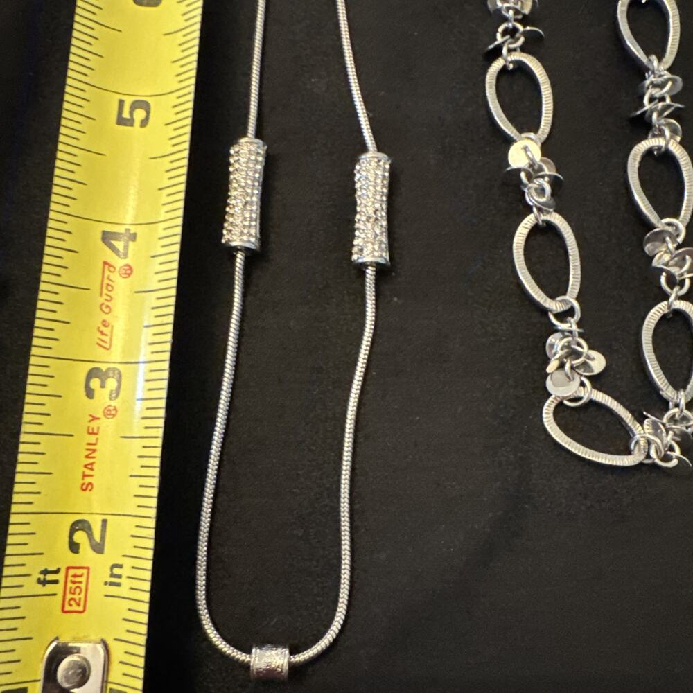 Lia Sophia Necklaces Silver Toned - Lot of 2